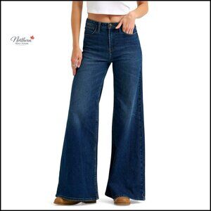 High Rise Wide Leg Jeans, Stretch Denim, Sizes 0-18, Flattering Fit